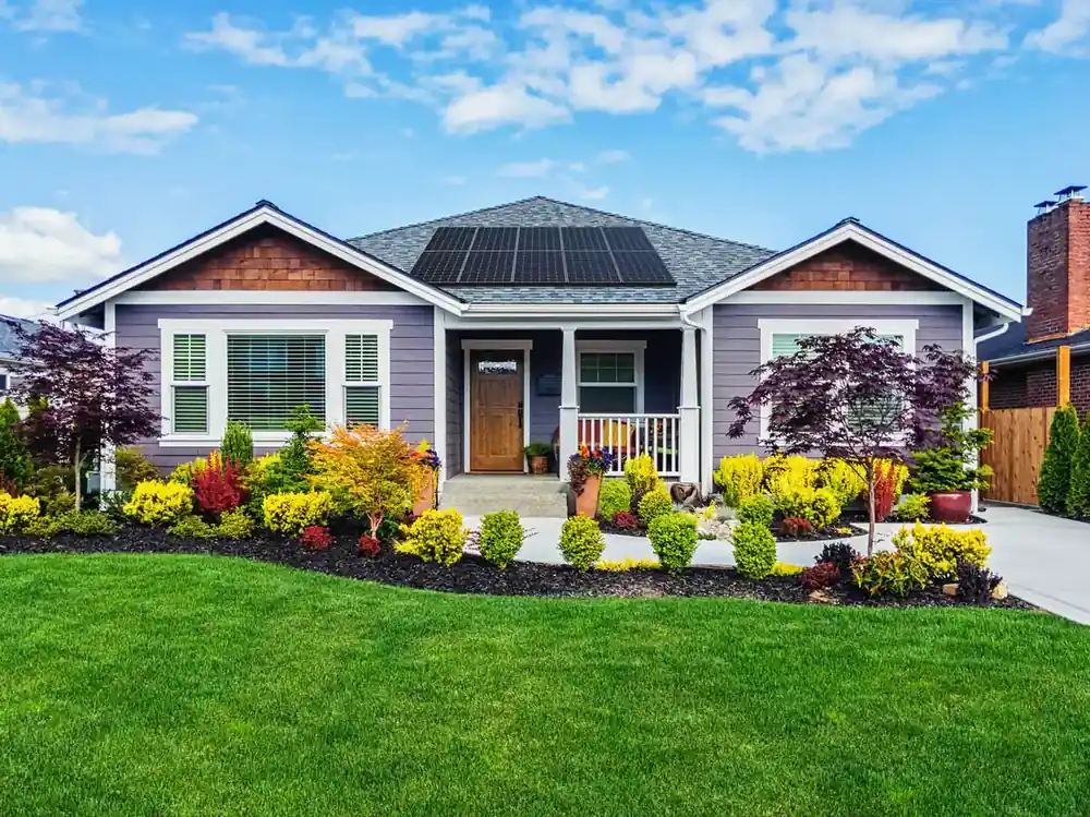 South Carolina suburban home with rooftop solar panels earning the 25 percent state tax credit